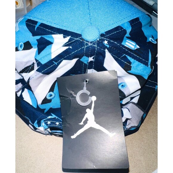 Nike Jordan World Snapback Cap Adult Unisex Blue & Patterned $35 - Picture 3 of 7
